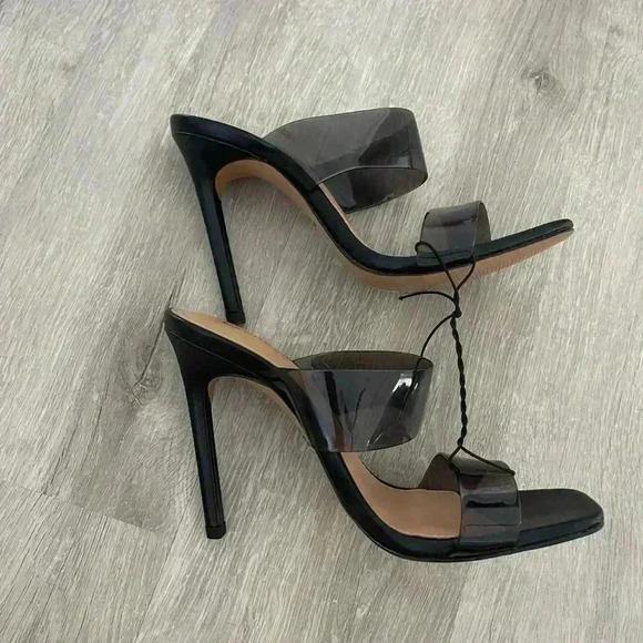 EXPRESS - Barely There Double Band Heeled Sandals 7 - Picture 3 of 12